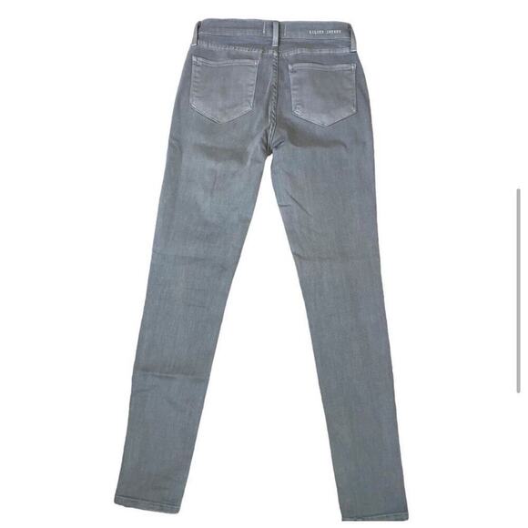 GILDED INTENT gray light wash moto style 27" waist multiple zippers w/stretch - Picture 5 of 11